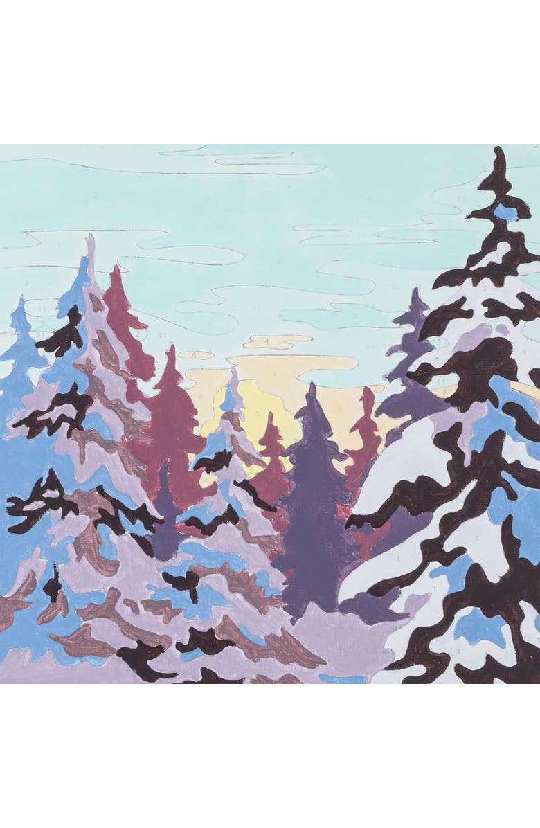 Brea Reese Acrylic Paintbynumber Kit Winter Wonderland, Alternate, color, Multicolored