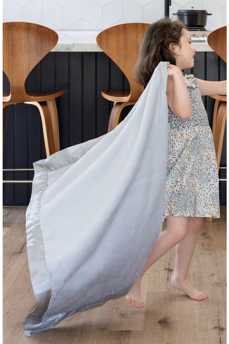 Luxe Baby Blanket, Alternate, color, SILVER