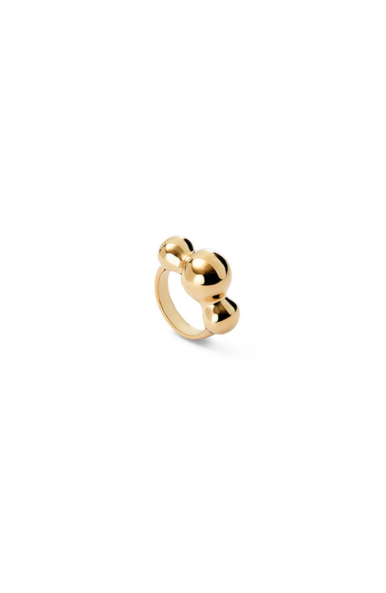 UNODE50 Core Trio Ring, Alternate, color, Gold