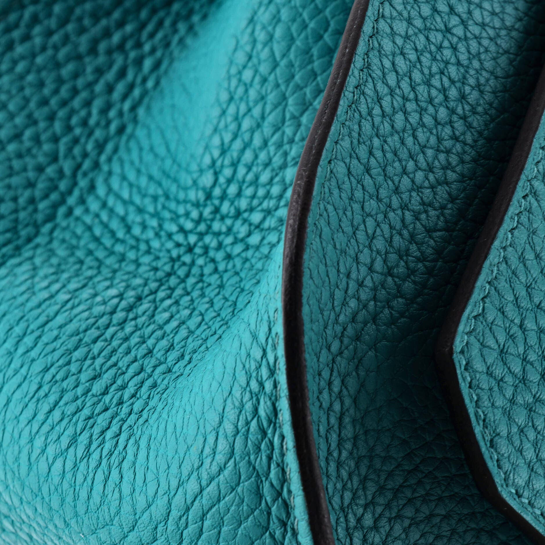 Pre-Owned Hermes Jypsiere Bag Clemence 28, Alternate, color, Bleu Paon