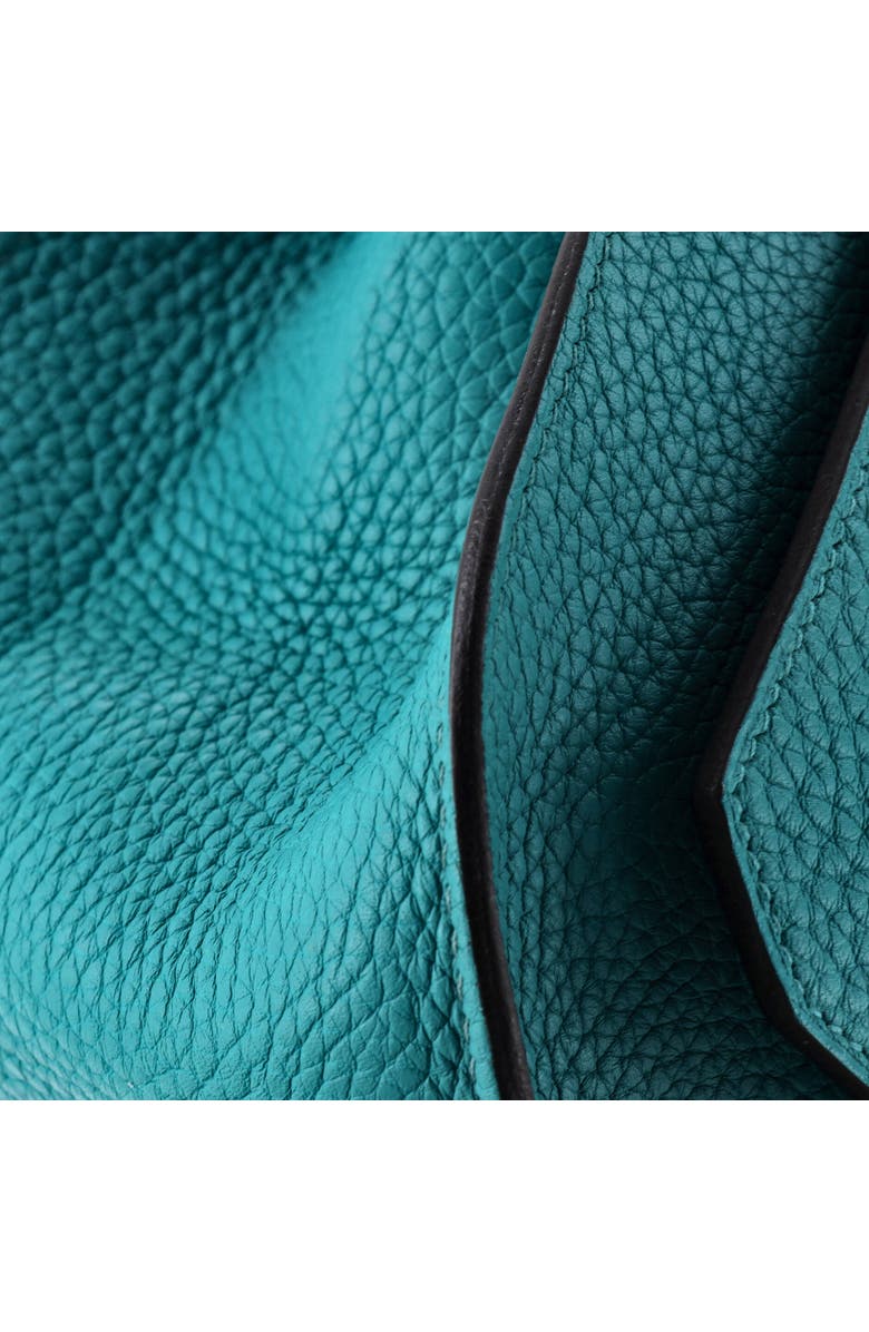 Pre-Owned Hermes Jypsiere Bag Clemence 28, Alternate, color, Bleu Paon