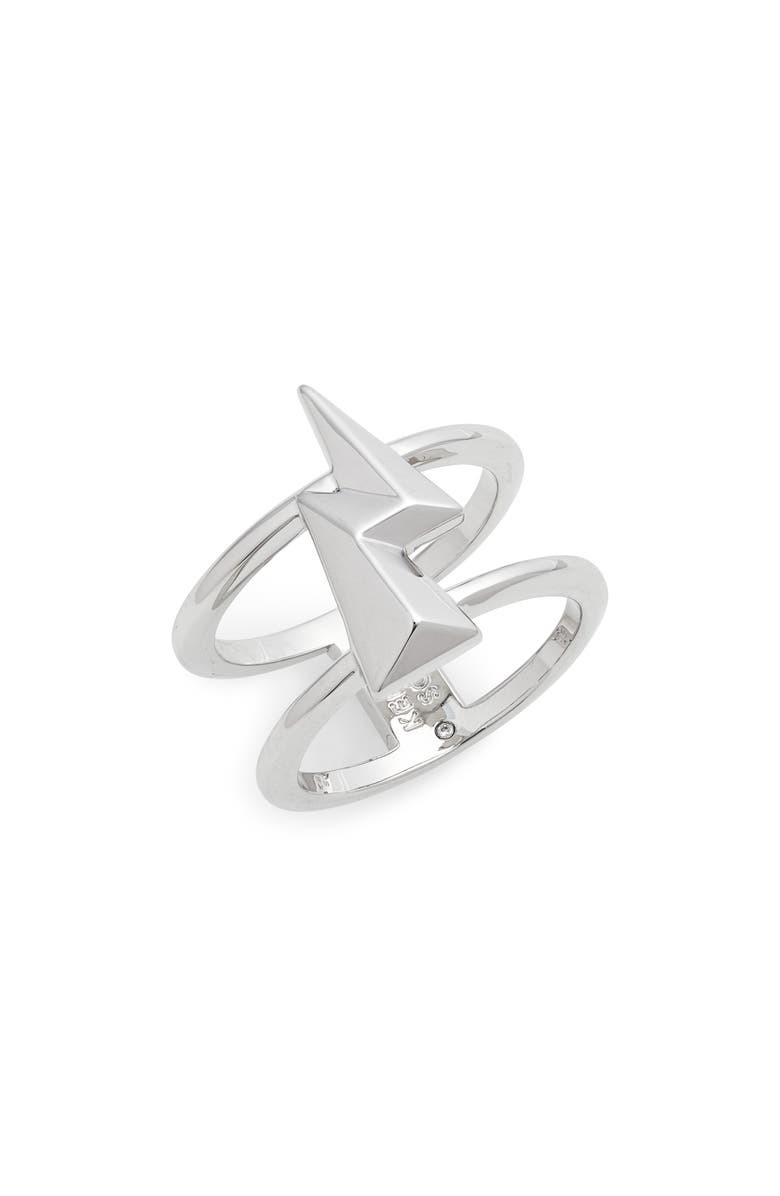 Kendra Scott Lightning Bolt Double Band Ring, Main, color, 