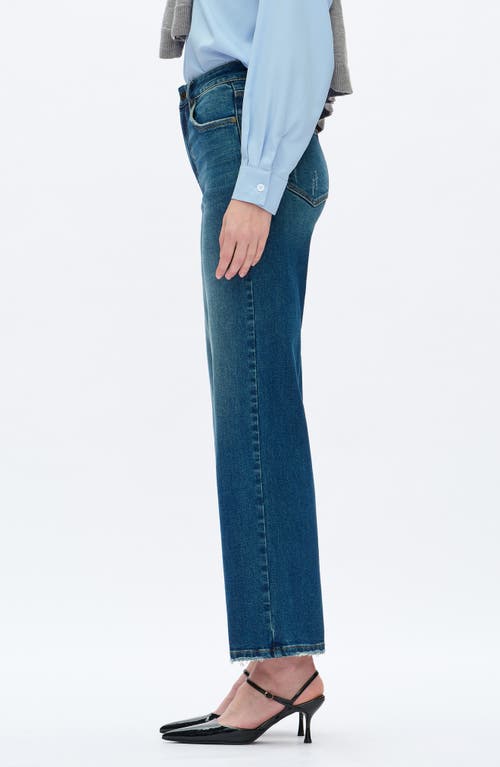 Bayeas High Waist Straight Leg Jeans In Blue