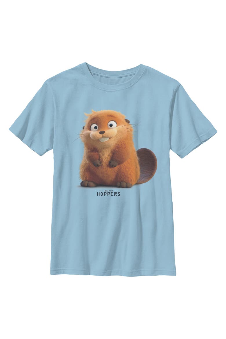 Boys Hoppers Mabel Classic Pose T Shirt, Main, color, Light Blue