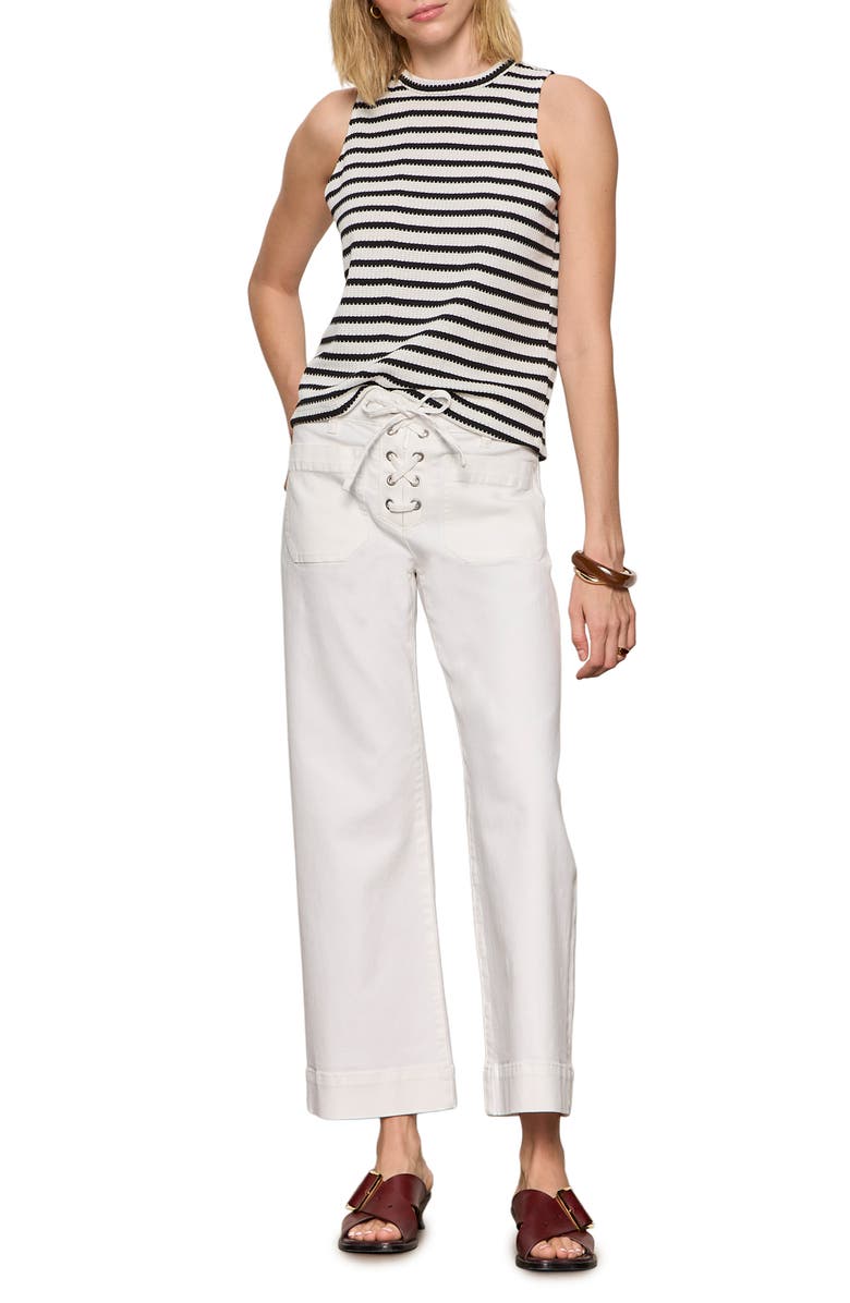 Sanctuary Campari Stripe Tank, Alternate, color, Macrame White