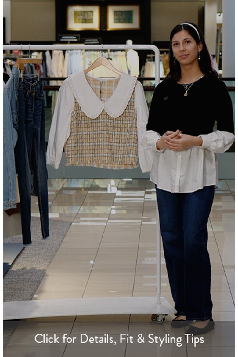 Combination Tweed Vest & Poplin Blouse video
