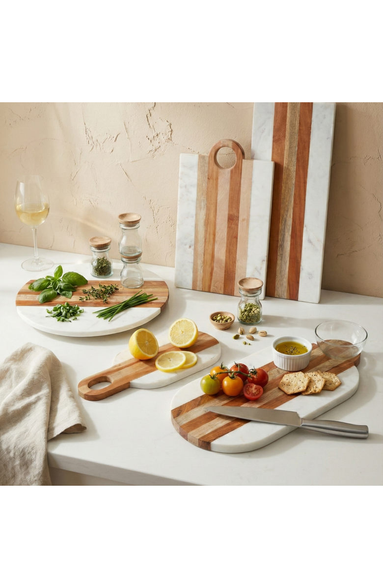 Be Home Moa Lazy Susan, Alternate, color, Marble
