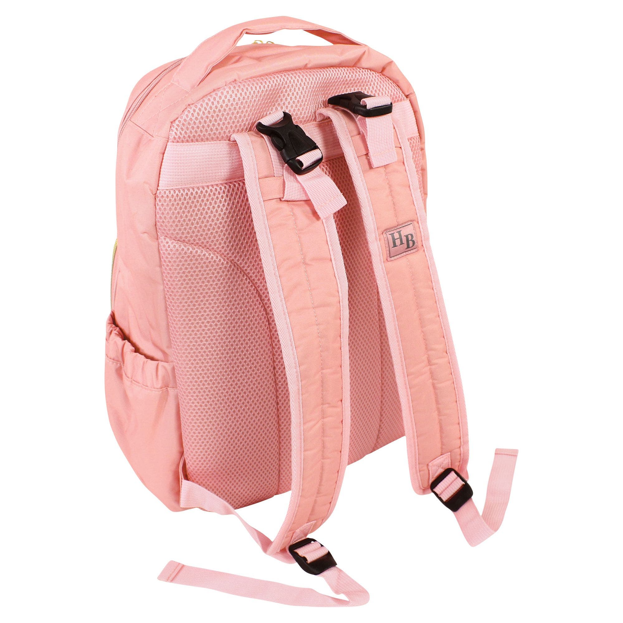 Hudson Baby Luxury Diaper Backpack Kit with Portable Changing Mat, Alternate, color, Blush