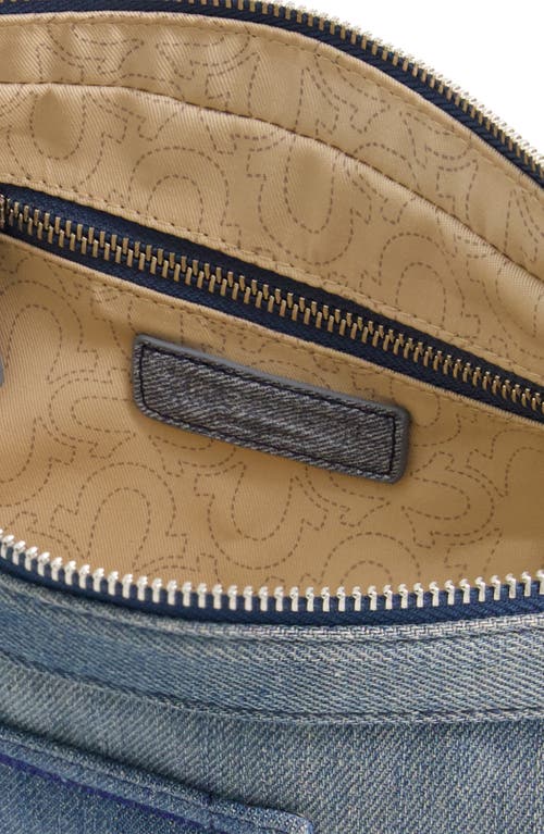 True Religion Washed Denim Hobo Bag