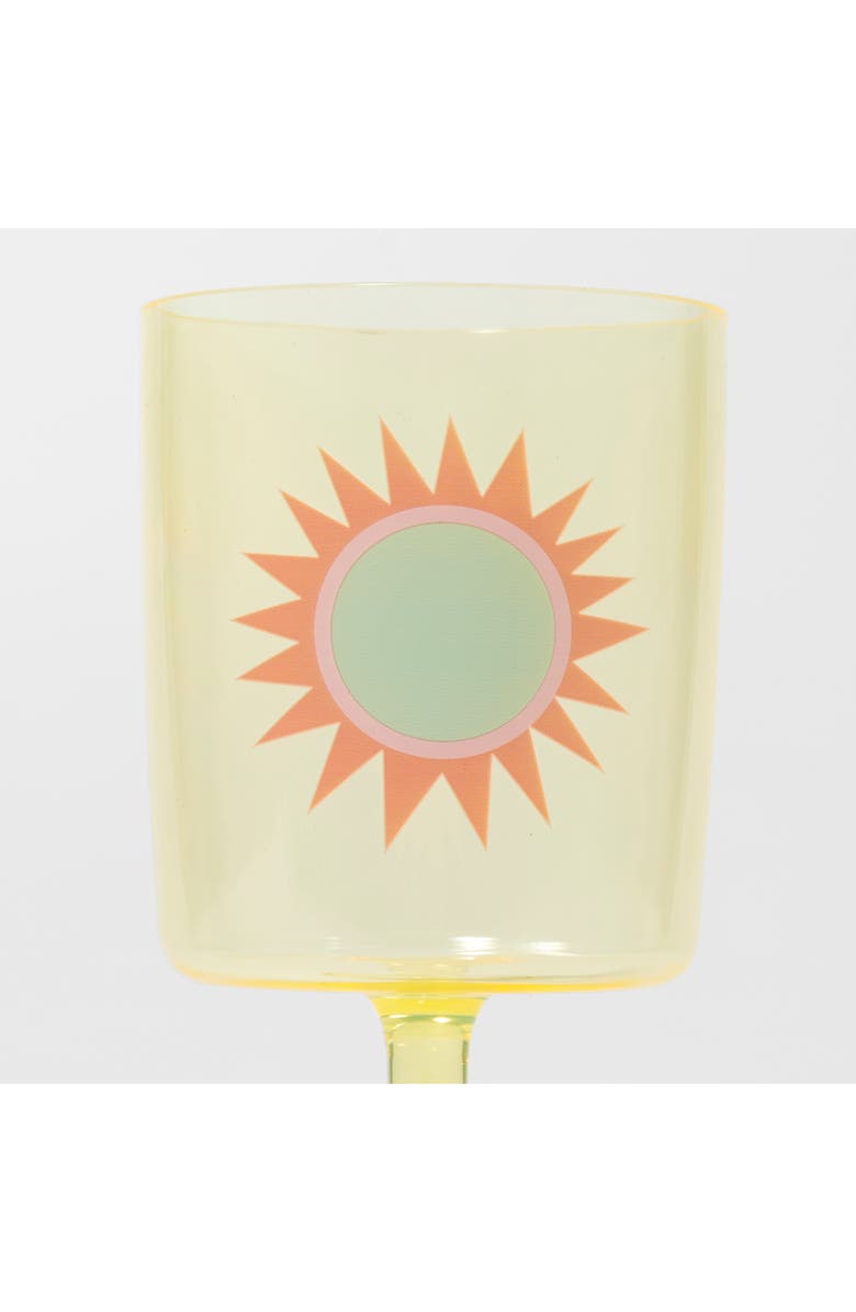 Sunnylife Poolside Assorted Set of 4 Wine Glasses, Alternate, color,