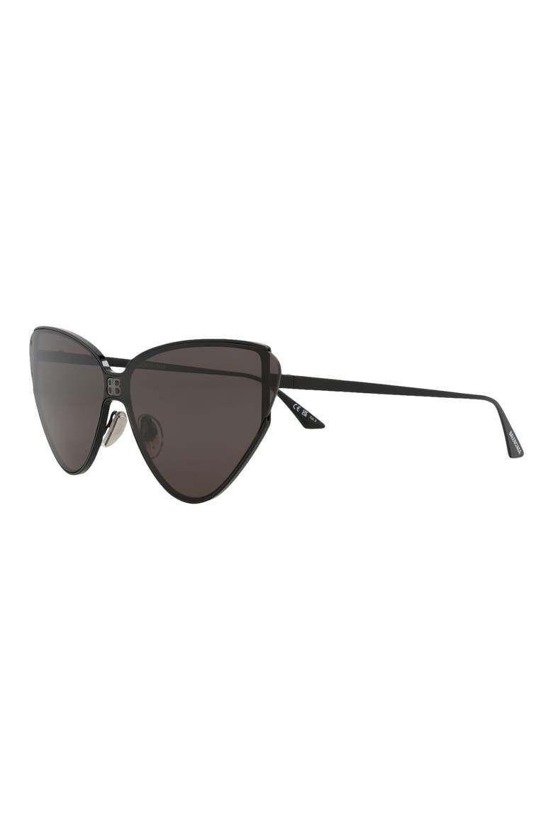 99mm Cat Eye Sunglasses, Alternate, color, BLACK BLACK GREY