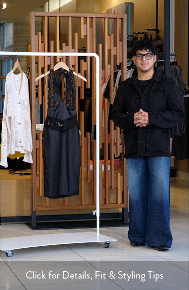 Solana Lace Inset Halter Dress, sales video thumbnail