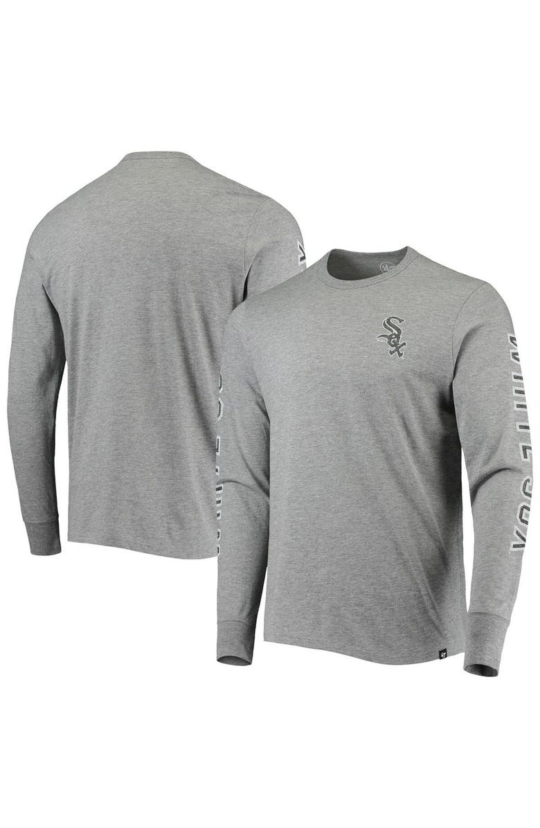 '47 Men's '47 Heathered Gray Chicago White Sox Team Long Sleeve T-Shirt, Main, color, Heather Gray