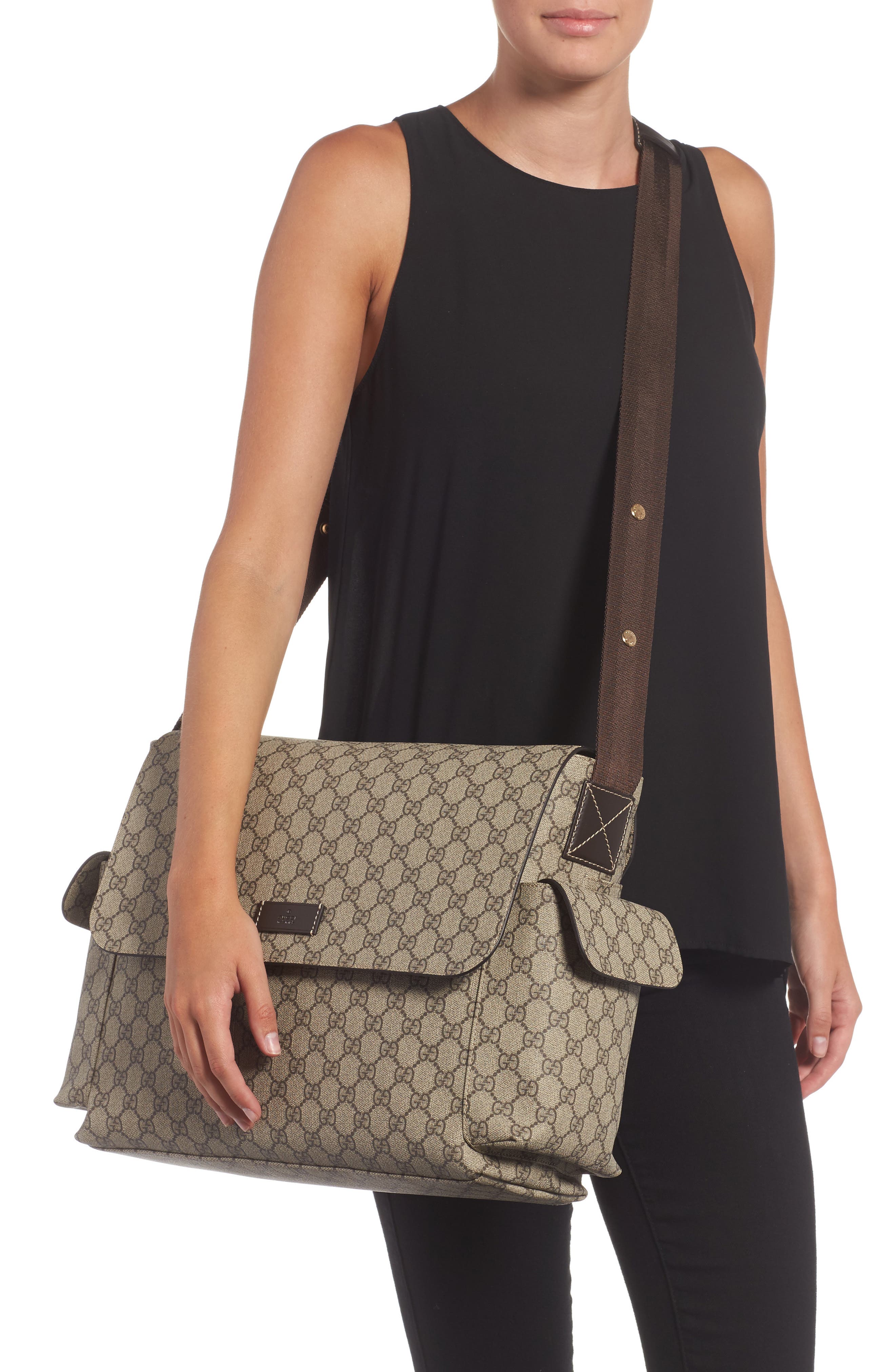 Gucci Diaper Messenger Bag, Alternate, color, 