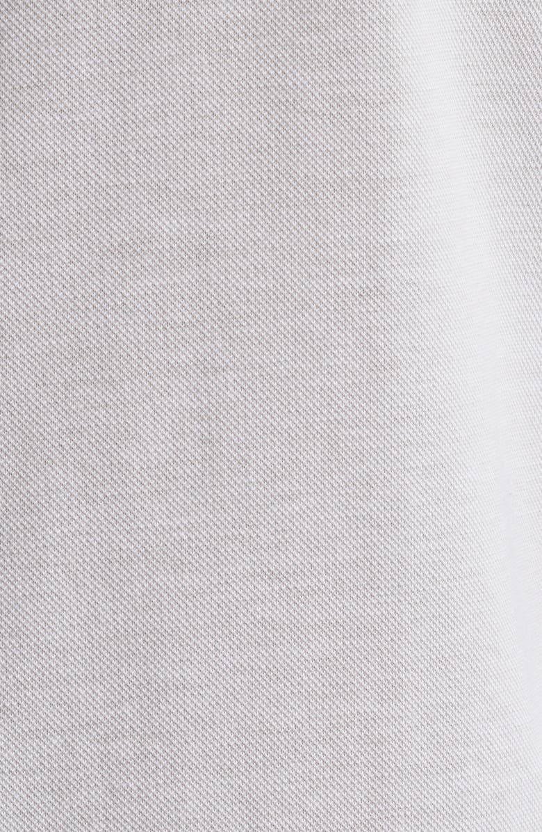 Emporio Armani Cotton Piqué Button-Up Shirt, Alternate, color, Sand Oxford