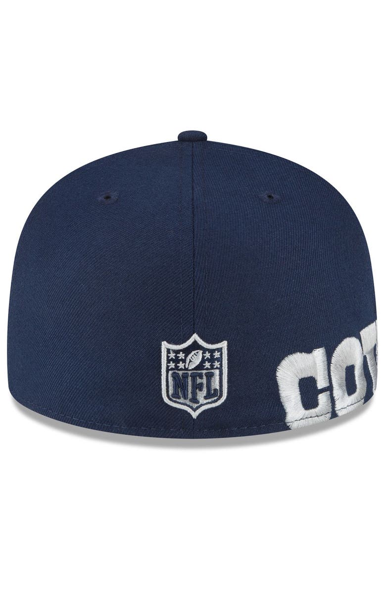 New Era Men's New Era Navy Dallas Cowboys Arch 59FIFTY Fitted Hat, Alternate, color, 