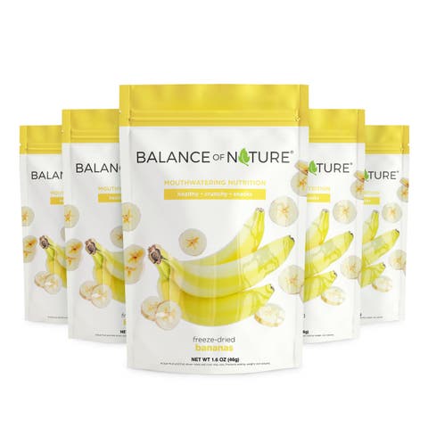 Freeze Dried Banana Slices Real Fruit Snack Five Pack