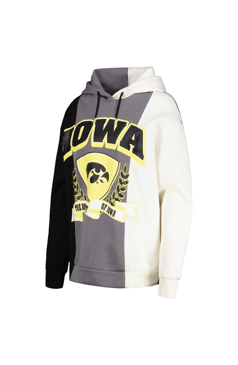 GAMEDAY COUTURE Women's Gameday Couture Black Iowa Hawkeyes Hall of Fame Colorblock Pullover Hoodie, Alternate, color, Black