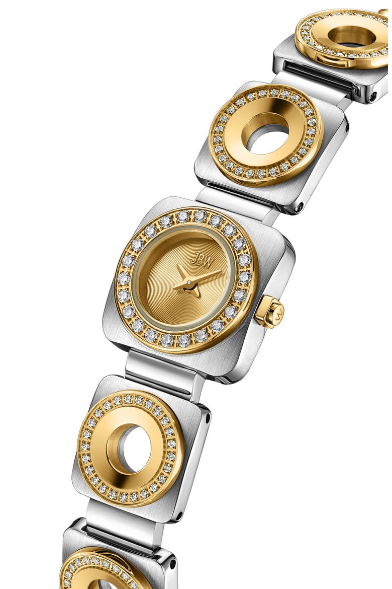 Chasm Bracelet Watch, 18mm, Alternate, color, STAINLESS STEEL/ GOLD