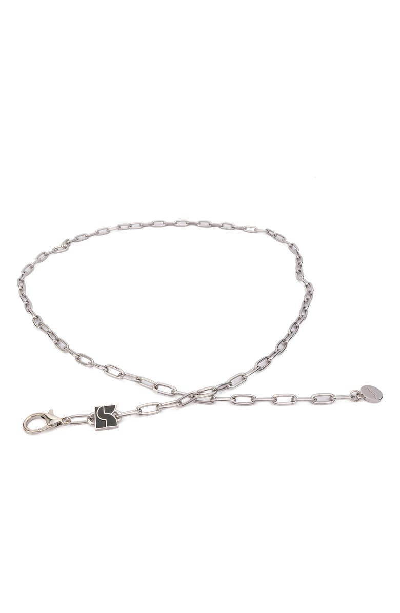 Kate Spade New York dakota chain belt, Alternate, color, Nickel / Black