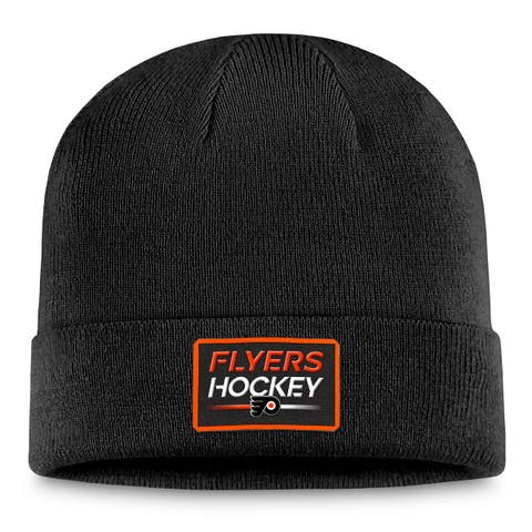 Men's Fanatics Branded  Black Philadelphia Flyers Authentic Pro Cuffed Knit Hat