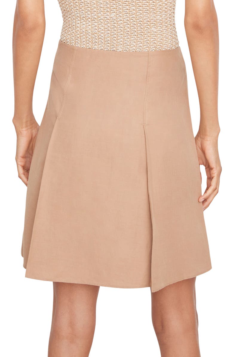 Vince Pleated A-Line Skirt, Alternate, color, Sandshell