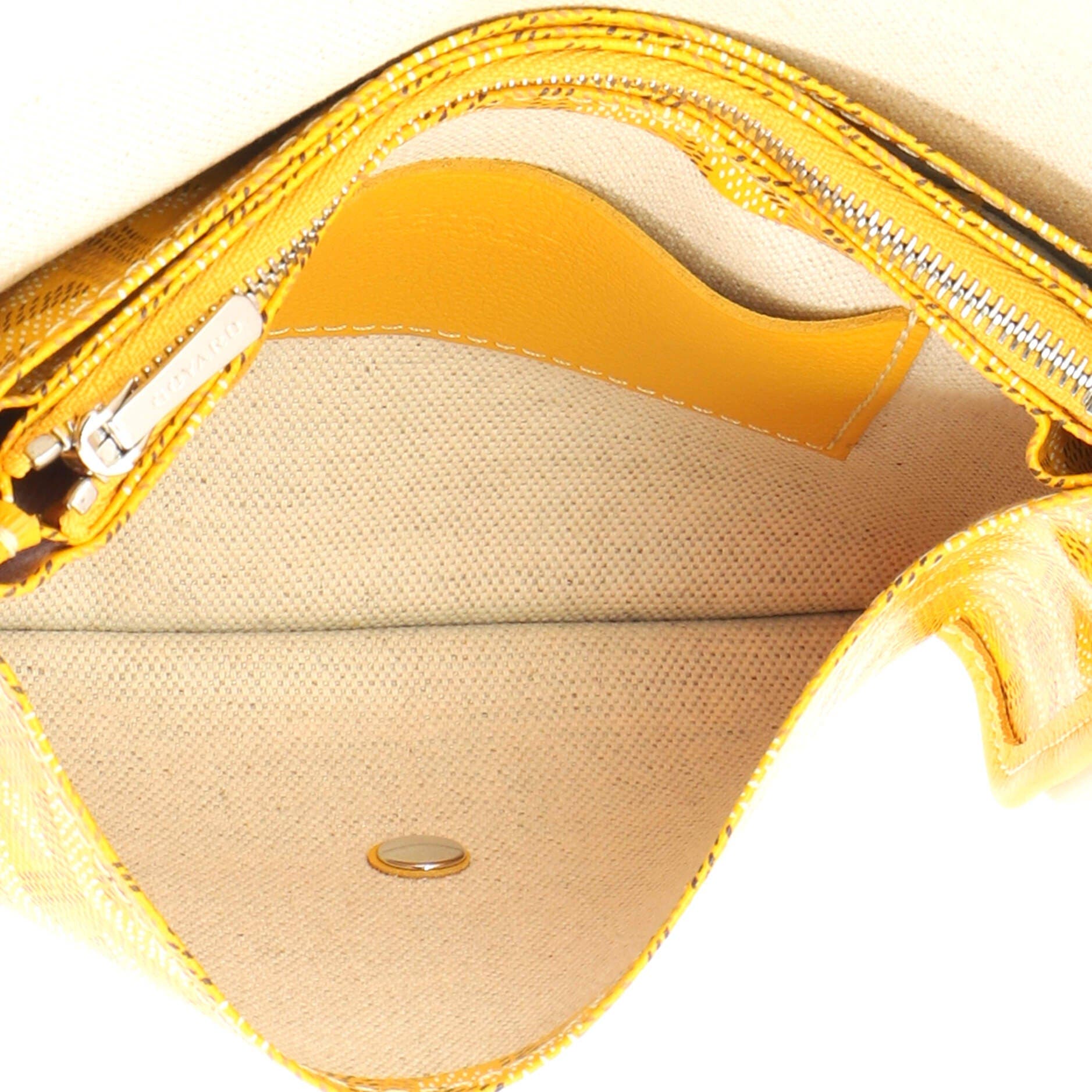 Plumet Clutch Wallet Coated Canvas, Alternate, color, Yellow