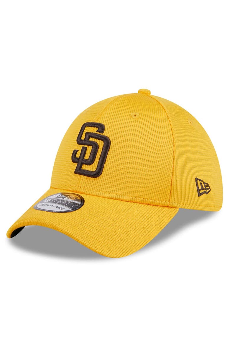 New Era Men's New Era Gold San Diego Padres 2024 Spring Training 39THIRTY Flex Hat, Alternate, color,