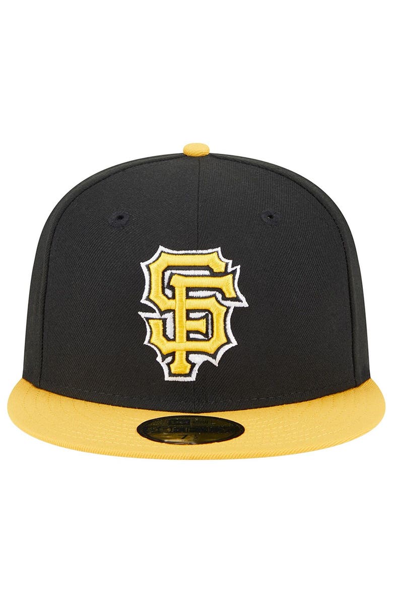 New Era Men's New Era Black/Gold San Francisco Giants 59FIFTY Fitted Hat, Alternate, color, 
