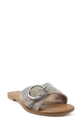 Rock & Candy Rock And Candy Crystal Buckle Slide Sandal