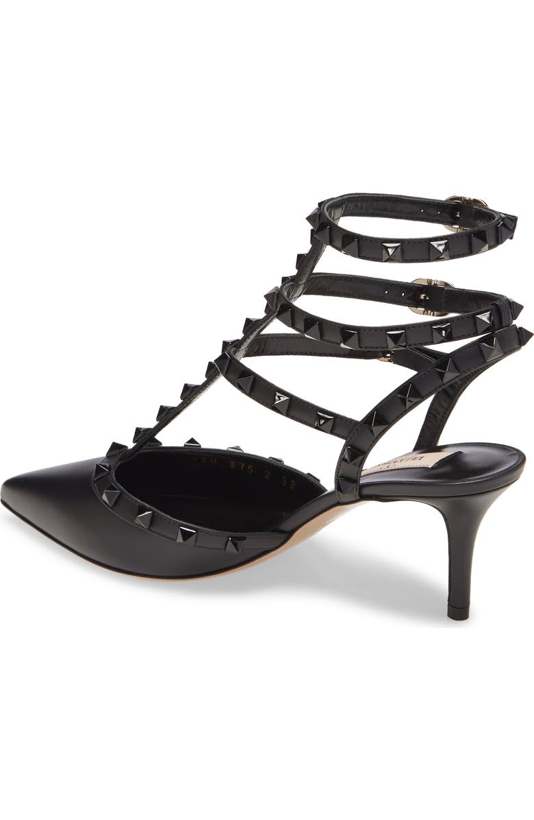 Valentino Garavani Rockstud T-Strap Pointed Toe Pump, Alternate, color,
