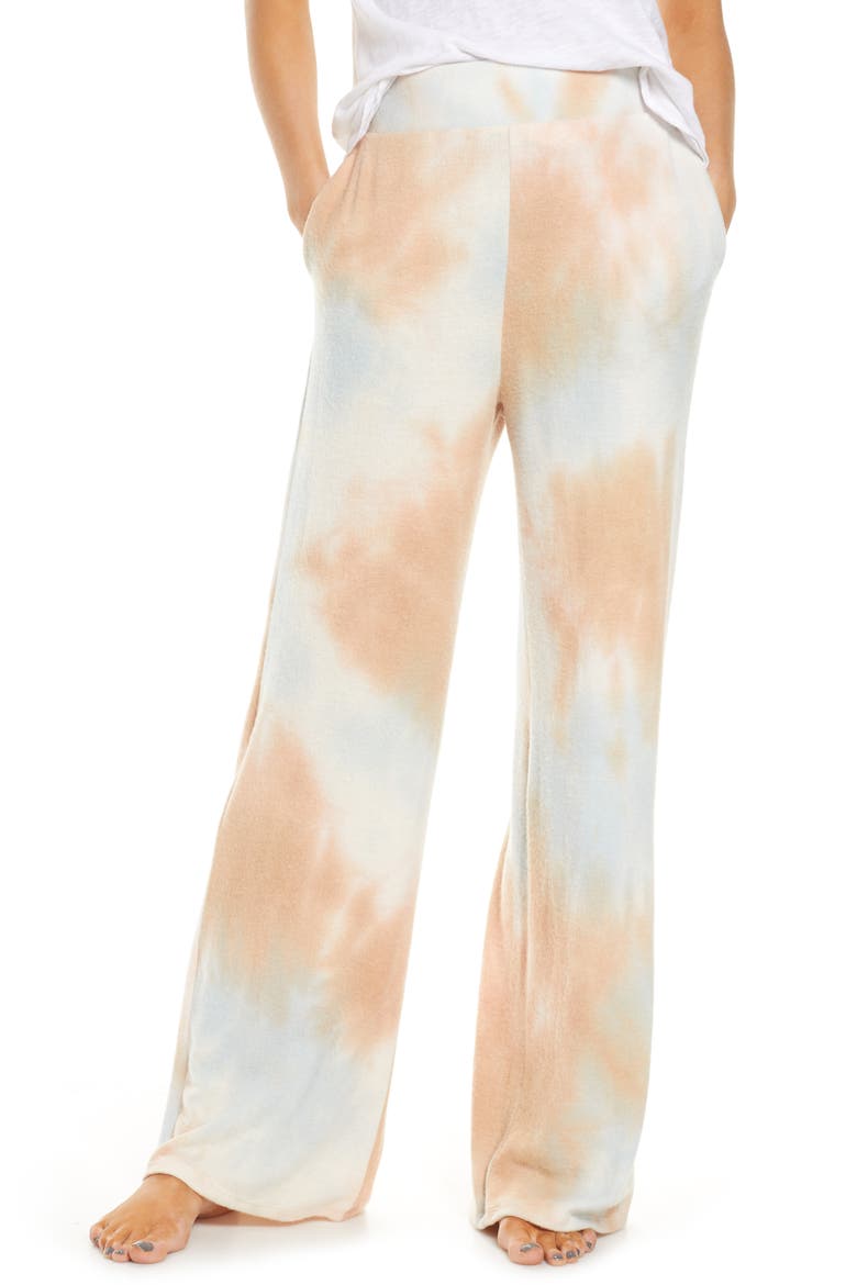 Tie Dye Lounge Sweatpants, Main, color, PINK MULTI