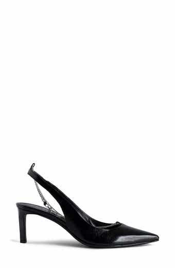 Zadig & Voltaire First Night Leather Slingback Pump