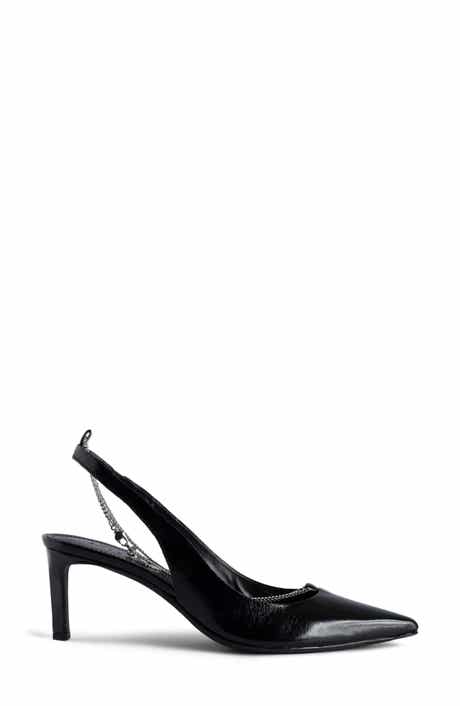 Zadig & Voltaire <p>First Night Leather Slingback Pump (Women)</p>