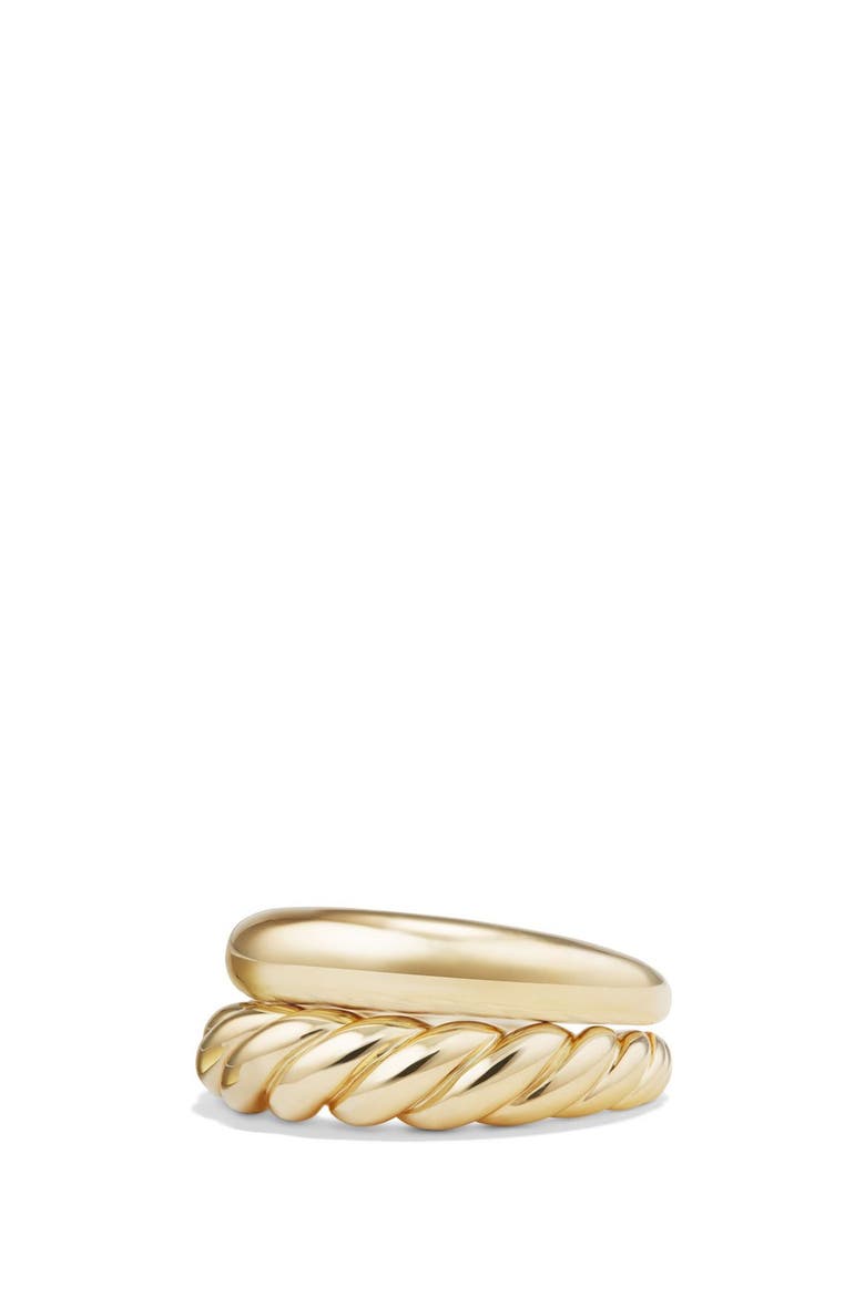 Pure Form Stack Rings in 18K Gold, Main, color, YELLOW GOLD
