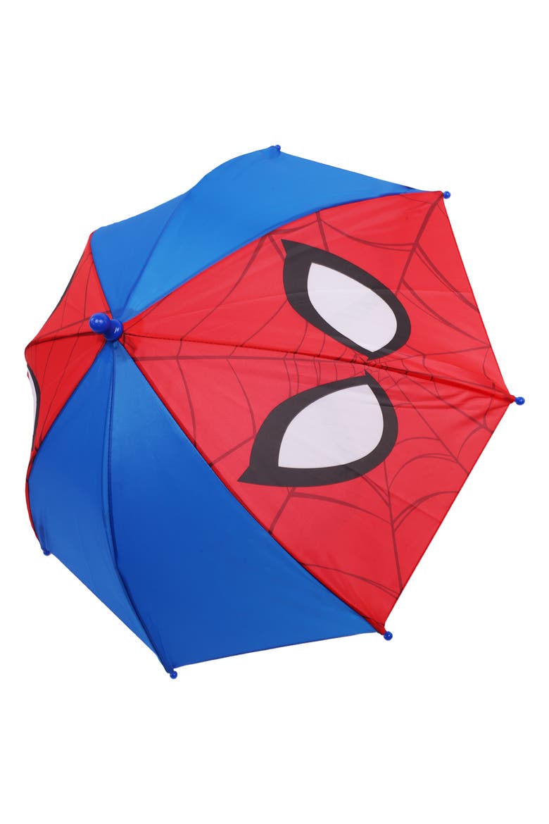 Spider-Man Face Kids Umbrella, Alternate, color, MULTI