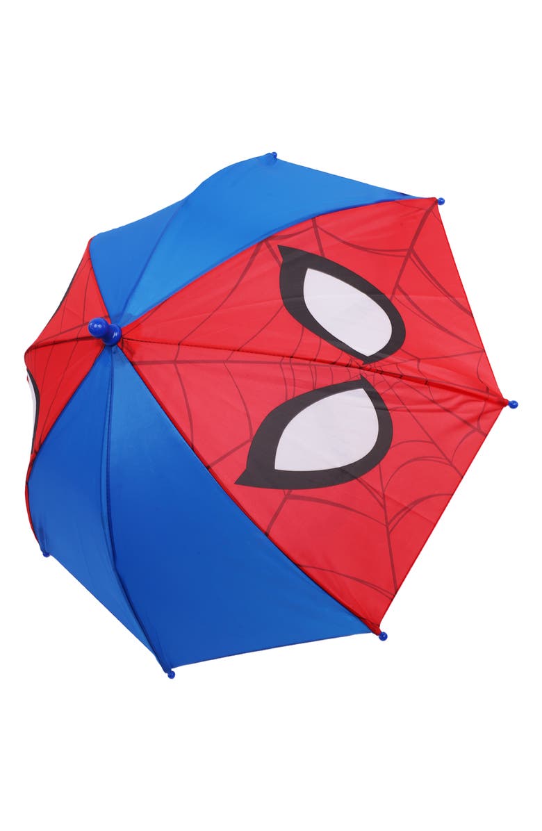 Marvel Spider-Man Face Kids Umbrella, Alternate, color, Multi