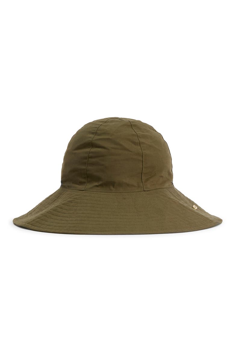Kershop Water Resistant Waxed Cotton Bucket Hat, Alternate, color, DUSKY GREEN