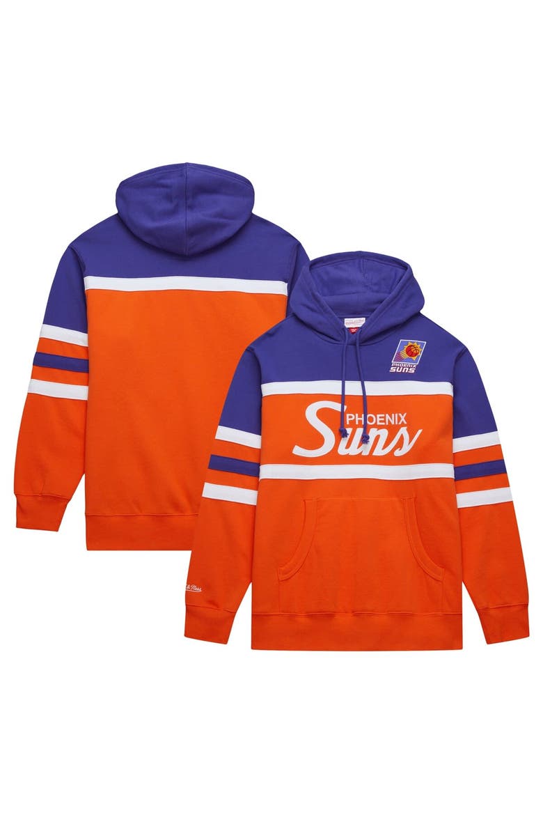 Men's Mitchell & Ness Orange/Purple Phoenix Suns Head Coach Pullover Hoodie, Alternate, color, Orange