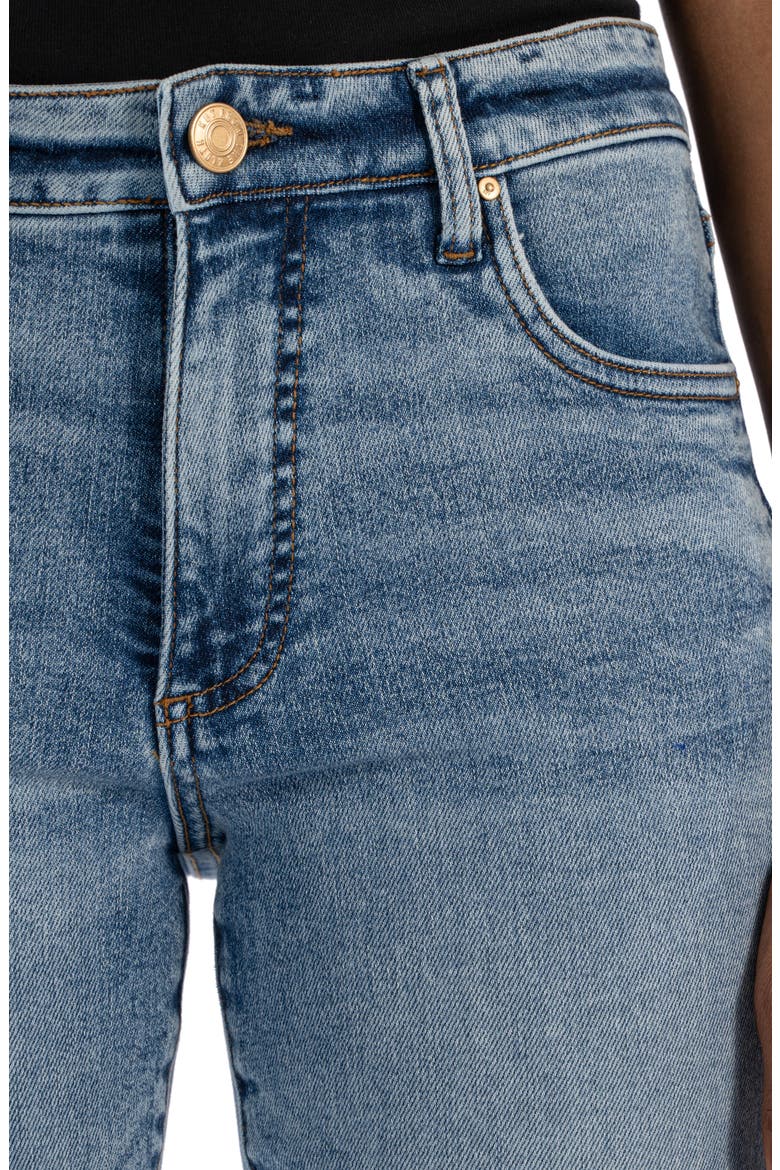 Reese Fab Ab Raw Hem High Waist Ankle Straight Leg Jeans, Alternate, color, INCREDIBLE