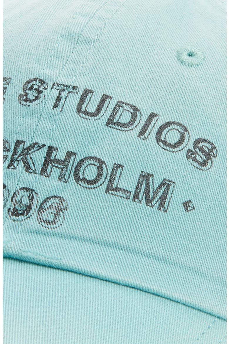 Cuddy Logo Stamp Sunkissed Cotton Twill Baseball Cap, Alternate, color, MINT GREEN