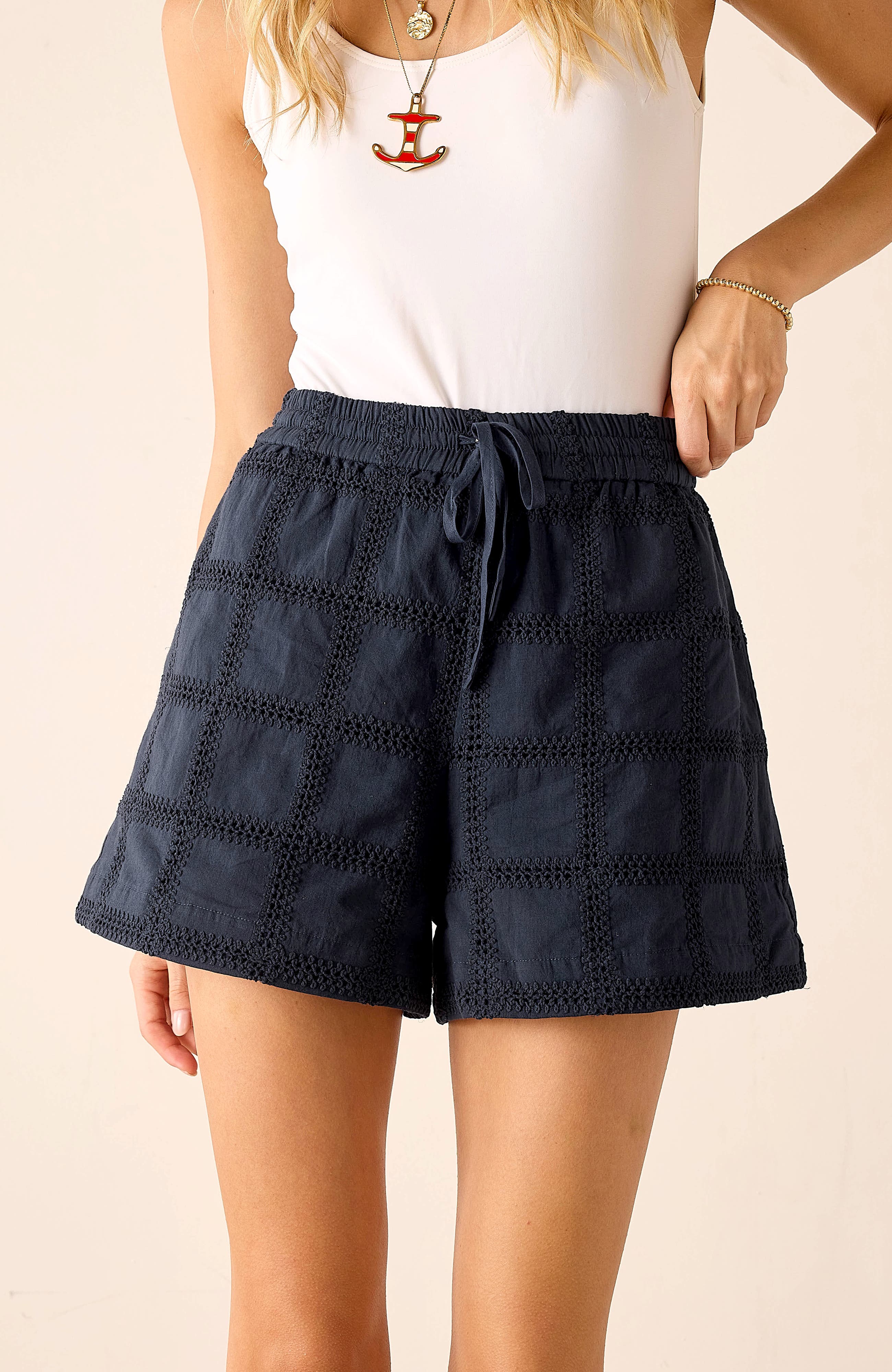 Navy Crochet