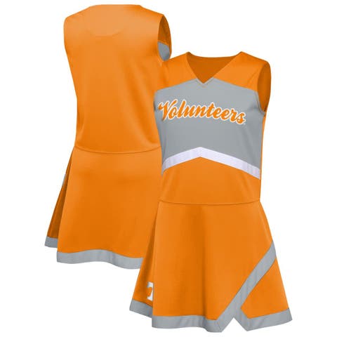 Girls Youth Tennessee Orange Tennessee Volunteers Cheer Captain Jumper Dress
