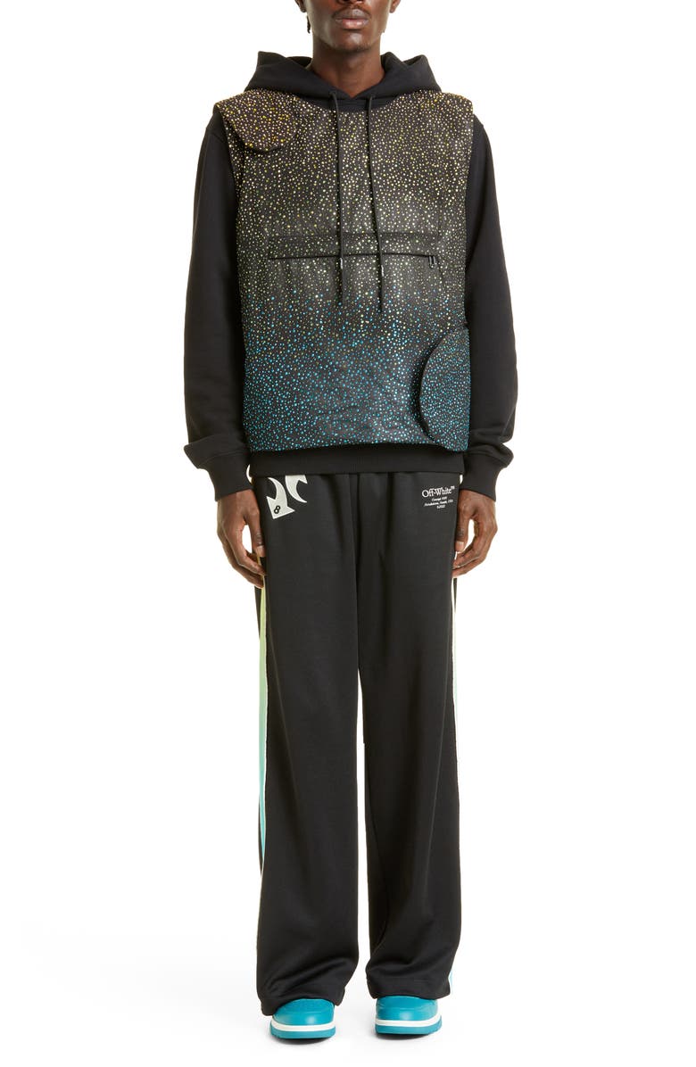 Off-White Gender Inclusive Brick Cotton Graphic Hoodie, Alternate, color,