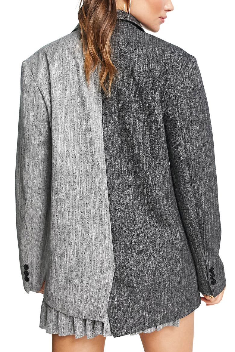Half Half Blazer, Alternate, color, GREY