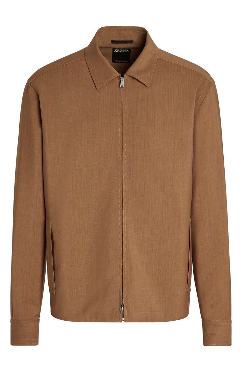 ZEGNA Ute Wool & Mohair Zip Shirt Jacket, Alternate, color, 