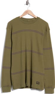 RVCA Day Shift Stripe Long Sleeve Thermal T-Shirt