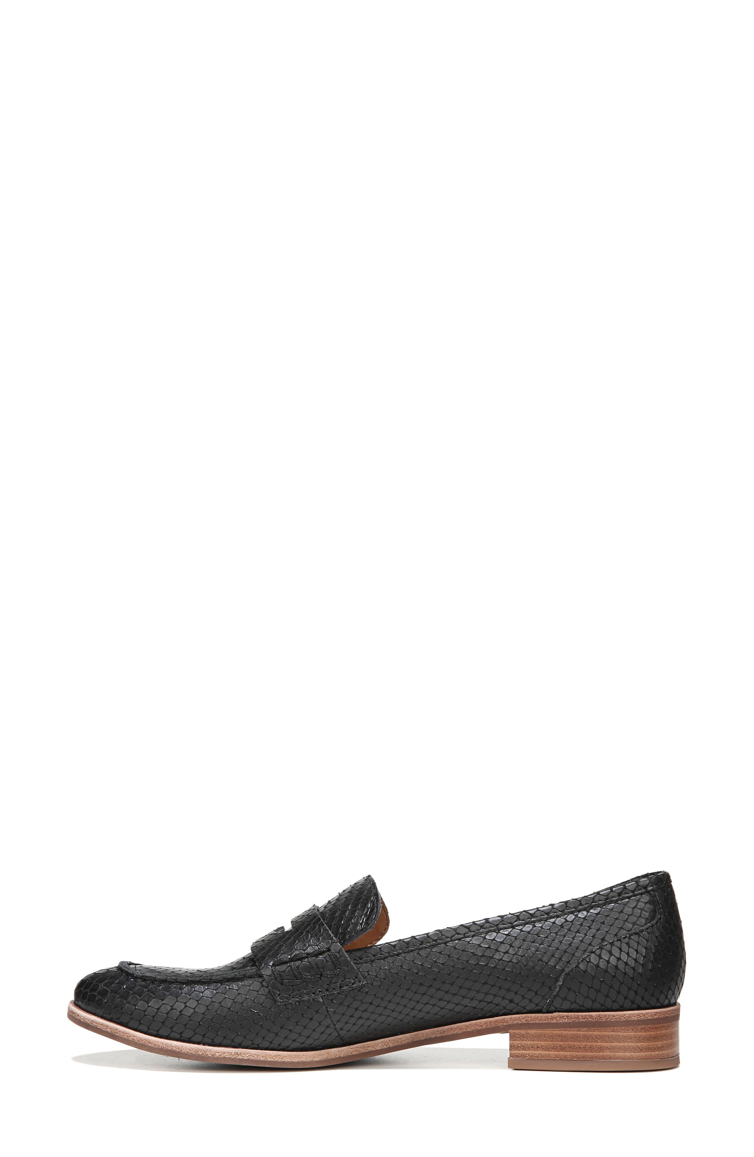 'Jolette' Penny Loafer, Alternate, color, BLACK PRINTED LEATHER