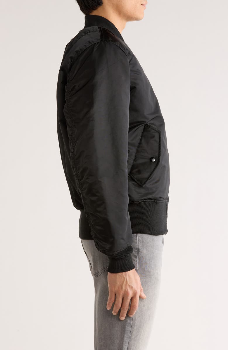 Alpha Industries MA-1 Reversible Bomber Jacket, Alternate, color, Black/Gunmetal