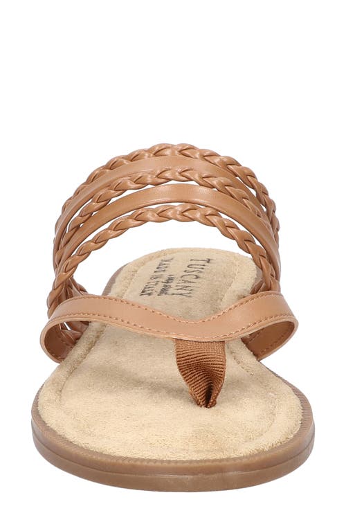Tuscany By Easy Street® Anji Flip Flop In Tan